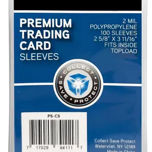 100 Premium Penny Sleeves – Ultra-Clear 2mil Trading Card Protectors for Standard Size Cards