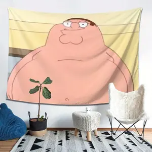 Peter Griffin Family Guy Wall Banner – Funny Flag Poster, Otaku Room Decor - American Flag Style, Funny Room Decor.