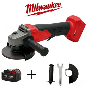 Milwaukee M18 Cordless Angle Grinder – 18V Brushless Motor, 125mm Wheel, M10/M14 Spindle, 9500 Rpm No-Load Speed. Cuts/Grinds/Polishes Metal/Stone/Concrete In Workshops/Job Sites. Features Rapidstop Brake, Tool-Free Disc Change,Grinding Cutting tools