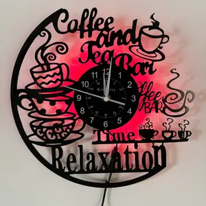 Retro Kitchen Style Vinyl Wall Clock, Perfect for Cafe & Studio Decoration, Ideal Gift for Birthdays, Mothers' Day, Spring, Halloween, Home Decor