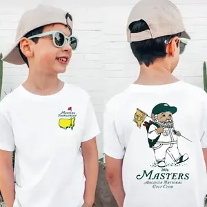 Masters Tournament 2026 Youth T-Shirt, Augusta National Golf Club Design, Unisex Cotton Tee For Golf Fans, Perfect For Masters Event, Trendy T-shirt