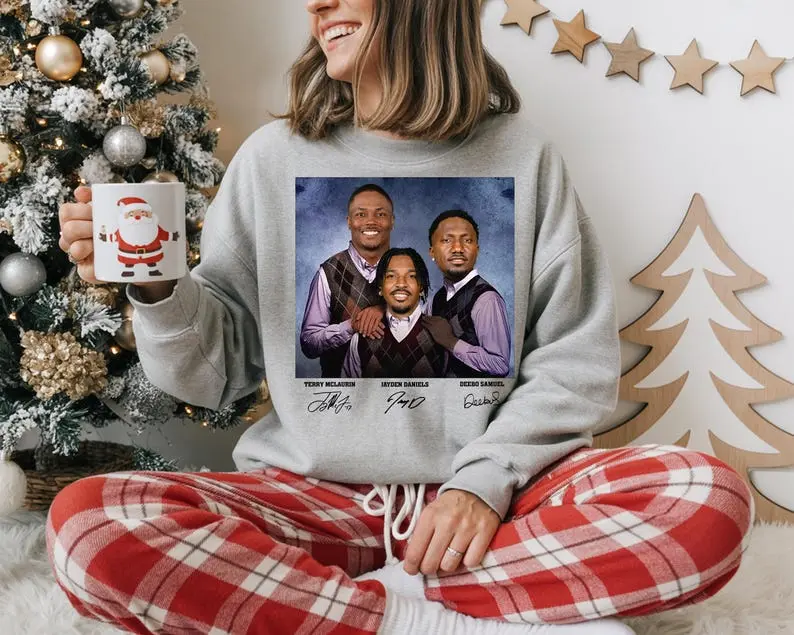 T-shirt and Sweatshirt Deebo Samuel Jayden Daniels Terry McLaurin Football Shirt, Washington Step Bros Tee, Funny Football Gift Unisex