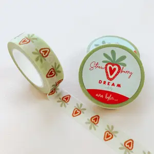 Strawberry Dream - Glitter Washi Tape