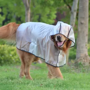 Pet dog outdoor raincoat, large dog raincoat, hot-selling on Douyin