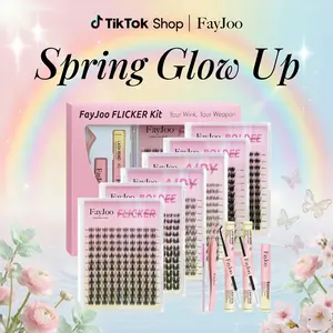 FayJoo All Style Eyelash Extension Sets Full Collection | Ultra-Lightweight, Invisible Band, Bare Look, Long-Lasting & Beginner-Friendly | Daily Commute/Makeup Must-Have/ DIY No-Makeup Look Essential