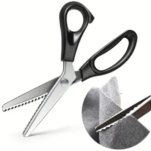 Stainless Steel Triangle Dog Teeth Clipper, Handheld Fabric Cutter, Lace Scissor, Circular Wave Scissor, Cutting Supplies