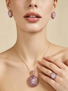 3-Piece Quartz Jewelry Set for Women, Elegant Accessories Collection, Perfect Gift Idea, Enhance Your Style with Natural Beauty