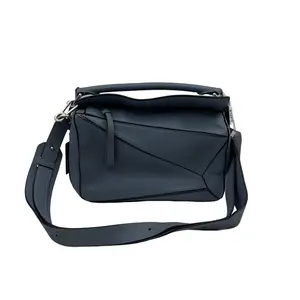 Pre-owned Loewe France Crossbody Bags Puzzle Series blue small Geometric Bag "Puzzle Bag" hz62843