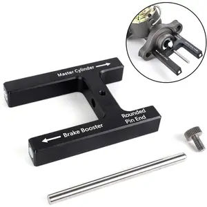 (Upgraded) Brake Adjustment Tool, Brake Booster Rod Adjustment Tool, Brake booster with master cylinder,Pushrod Power For Adjustable Braking Distance of Brake Pedal(N48 Magnetic CNC Aluminum)