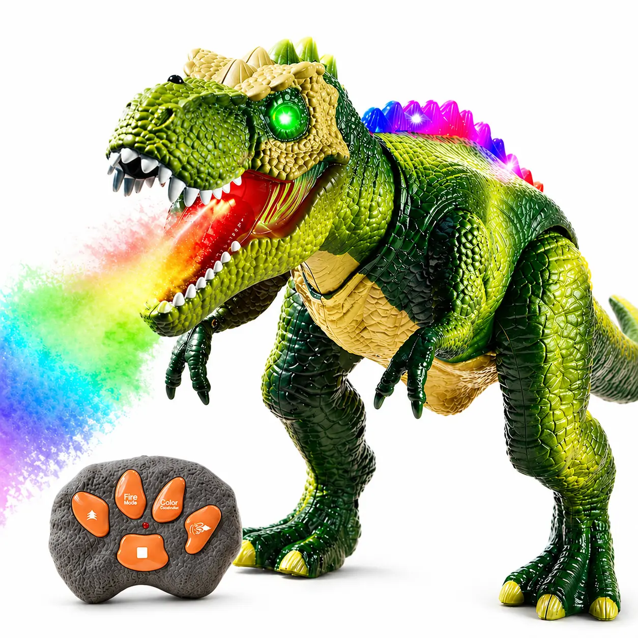 Remote Control T-Rex Dinosaur RC Dinosaur Toy for Kids with Lights, Mist Spray & Realistic Sounds Perfect Gift for Boys