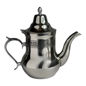 Etched Stainless Steel Moroccan Style Tea Pot - 1.2L Etched Stainless Steel Moroccan Style Tea Pot - 1.2L