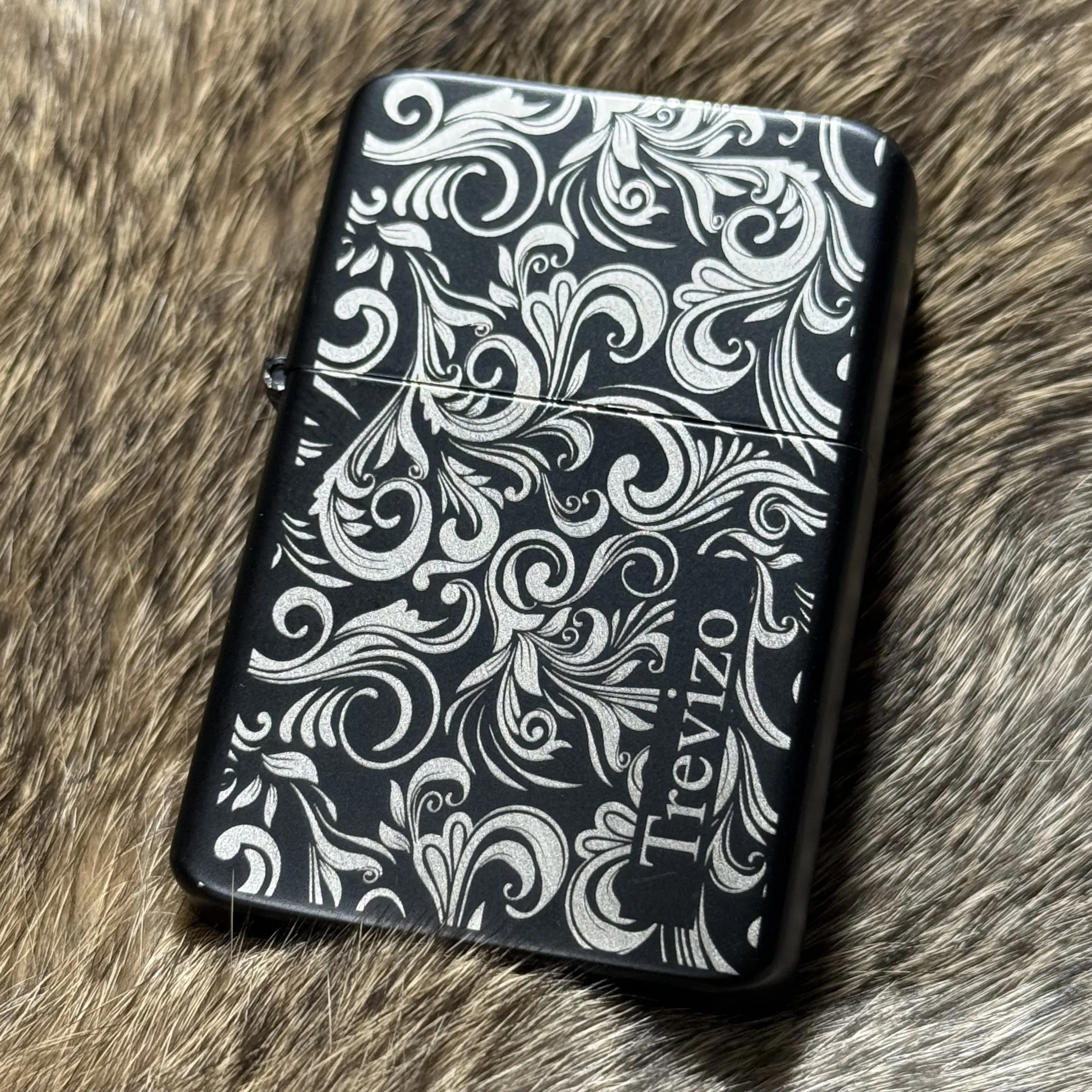Custom Engraved Refillable Lighter, Personalized Metal Lighter Gift for Him, Groomsmen, Father’s Day, Anniversary, Memorial