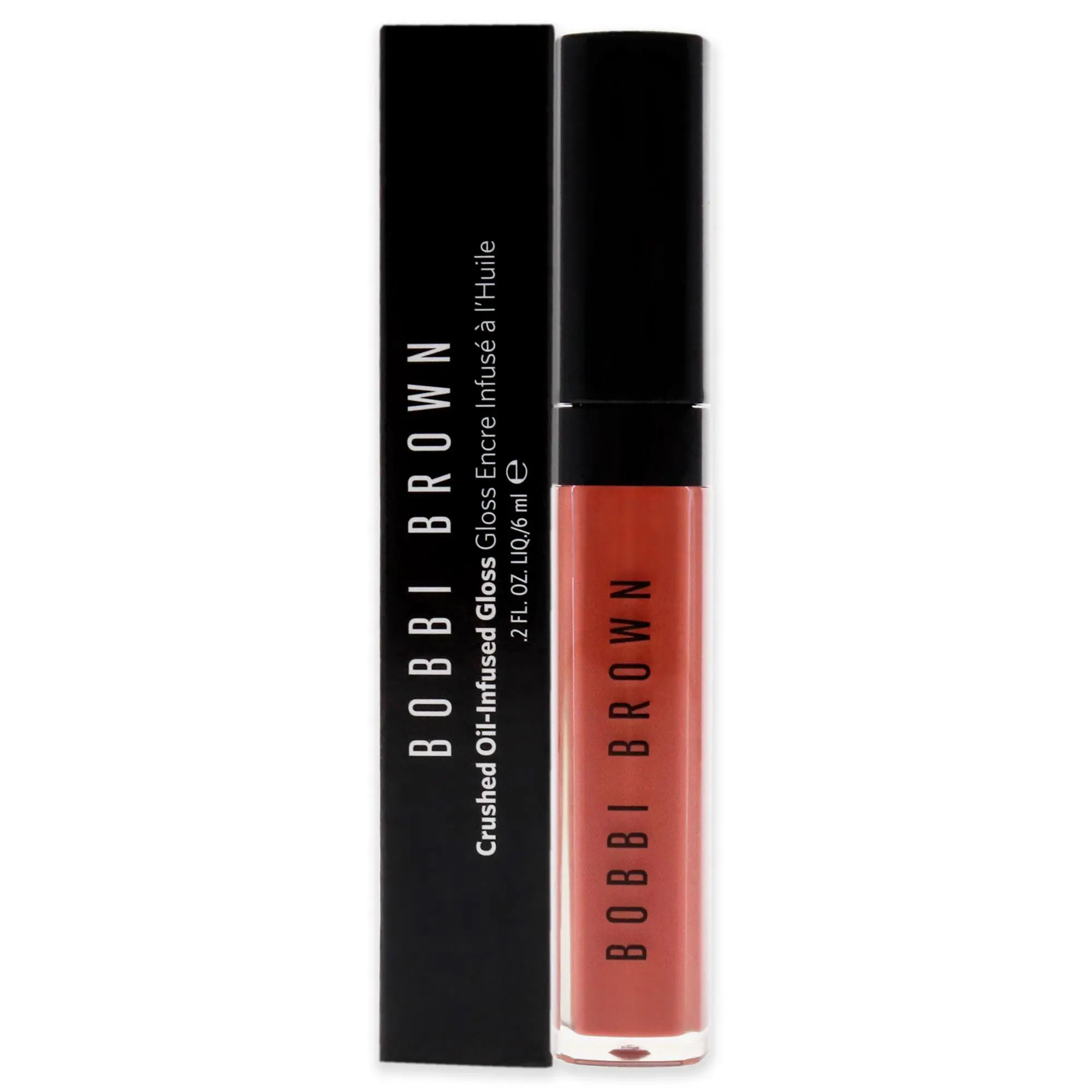 Bobbi Brown Women's Crushed Oil-Infused Cosmetic Lip Gloss - In The Buff, 0.2 oz Glossy Makeup Product, Lip Care