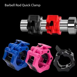 2pcs Quick Release Barbell Collars for 50mm Olympic Bars (Weightlifting Gym Clamps) 2pcs Quick Release Barbell Collars for 50mm Olympic Bars (Weightlifting Gym Clamps)