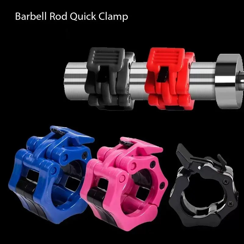 2pcs Heavy-Duty Quick-Release Polymer Barbell Collars, Quick-Lock Snap-Latch for 50mm Olympic Barbell Rods, Weightlifting Hand Tools for Home Gyms Lifters, Barbell Rod