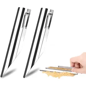 2pcs Table Crumb Sweeper Stainless Steel Crumber Tool for Tablecloth for Servers Waiters and Waitresses