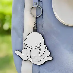 Cute Cat Prank Lightweight Keychain Series Figures Pendant, Retractable & Rotating Design, Perfect for Backpacks & Travel Bags, Ideal Gift for Friends & Loved Ones