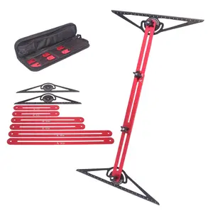 Tread Template Tool Set - Dual Nut Locking Tread Tool Jig, Measuring Tool Jig, Step Scribe Tool, Template, Gauge Tool