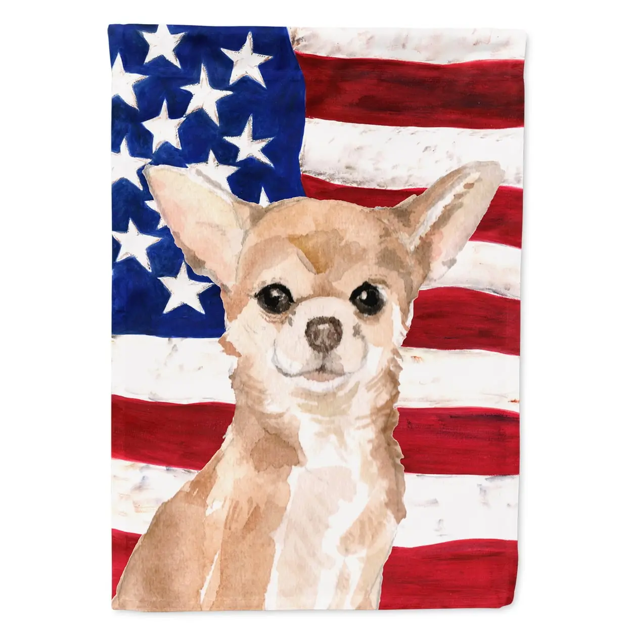 Chihuahua Patriotic Flag - Garden Size