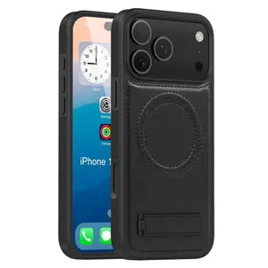 Magnetic Invisible Stand Business Shield Case for iPhone 17/16/15/14/13 Pro Max/air, Full Coverage Anti-Drop Protection, Minimalist Design
