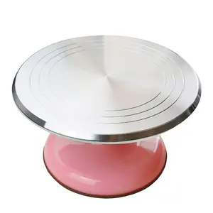 Metal Cake Turntable, Non-slip Cake Display Stand, Baking Tool for Cake Decorating, Kitchen Baking Tool for Home Use, Household Kitchen Products