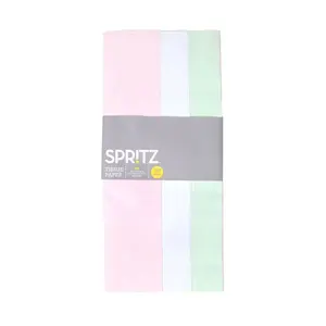 20ct Tissue Paper Pink/White/Light Green - Spritz™: Gift Filler, Solid Pattern, 20-Pack, 16.5" x 24" Paper for All Occasions