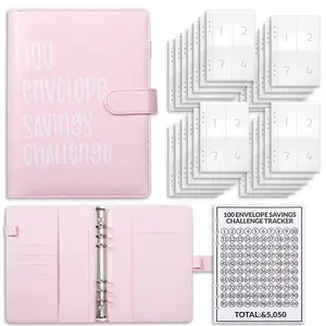 100 Envelope Challenge Binder Couple's 100-Day Challenge Money Saving Notebook