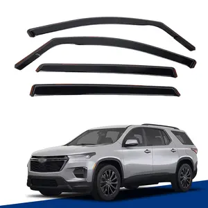 2018-2023 Chevrolet Traverse In-Channel Window Deflector 4PCS | Rain Guard Vent Visor Sun Shade | All Weather UV Protection | Direct Fit 3-Row SUV Accessories Upgrade