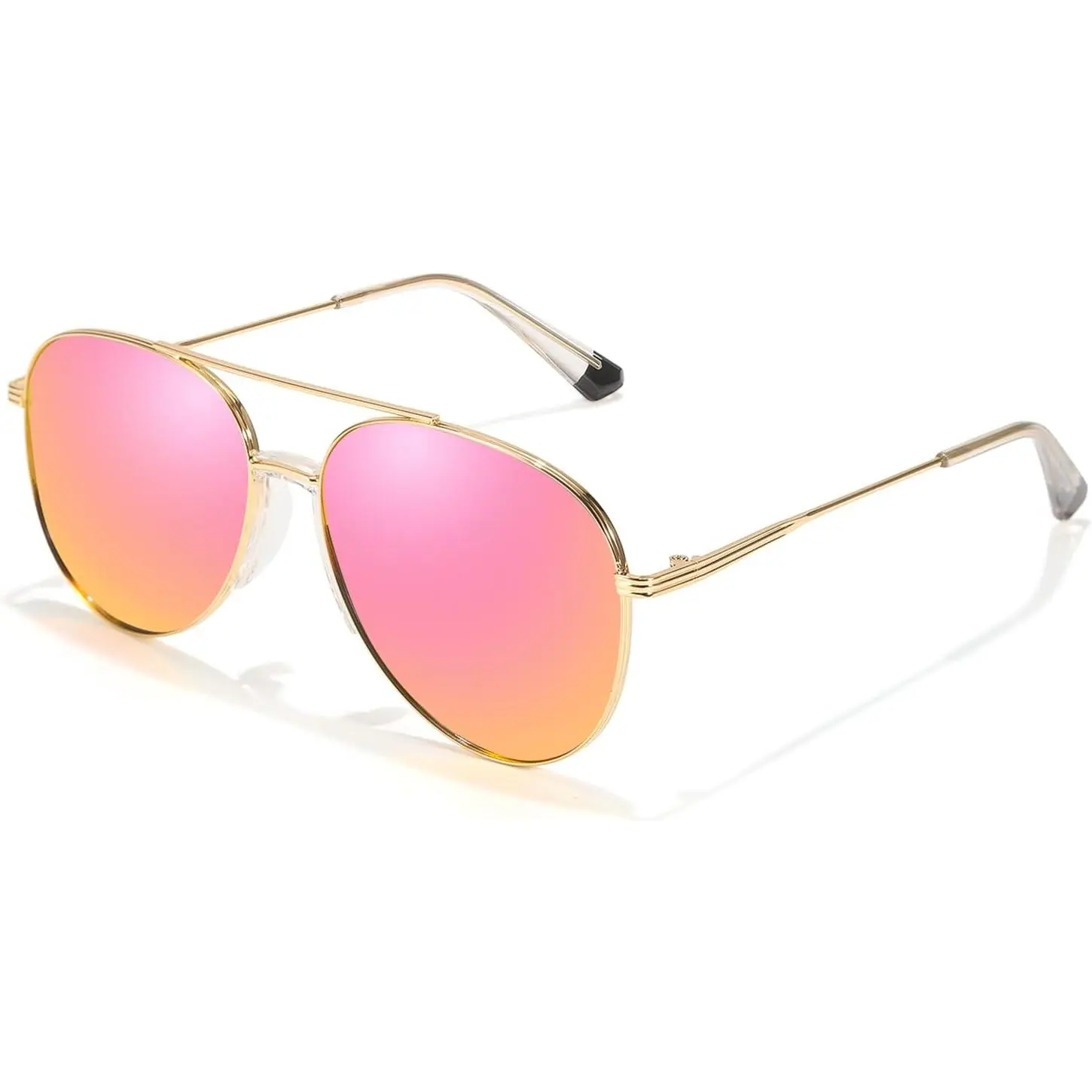 【backtoschool】Tangle Free Aviator Sunglasses for Women Men Polarized Sun Glasses With UV Protection 2025 Fasion Trendy Shades
