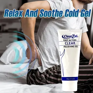 Clearzal  Soothing Cooling Gel 100g,  Relieving Body Gel, Cooling with Menthol and Frankincense, Cooling Massage Gel Cool and relax muscles, joints, waist, knees, shoulders and neck, and eliminate swelling [Star]