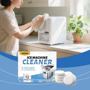 Ice Maker Cleaning Tablets, Gentle Care for Home Ice Makers, Removes Calcium & Stains, Daily Convenient Maintenance, 1 Box/2 Boxes