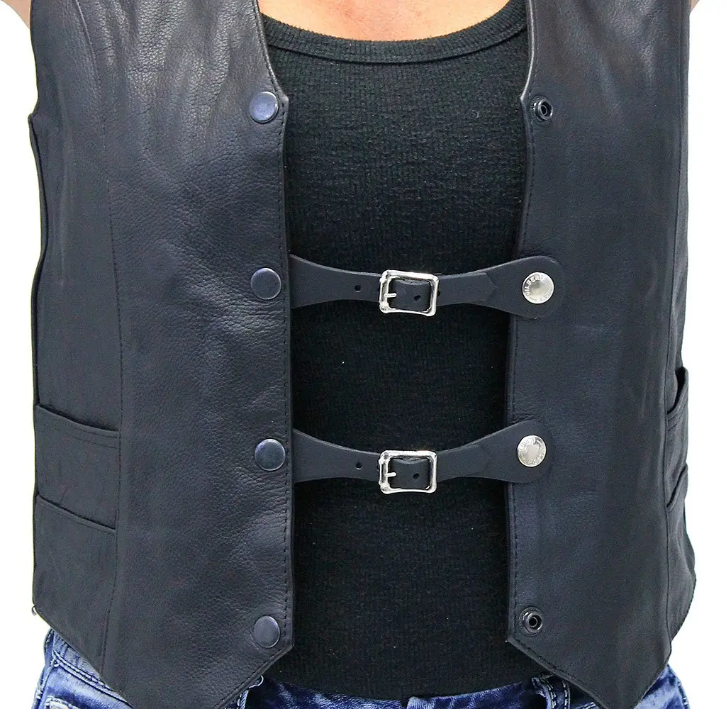 Leather Vest Extenders with Buckles #VC17070BU