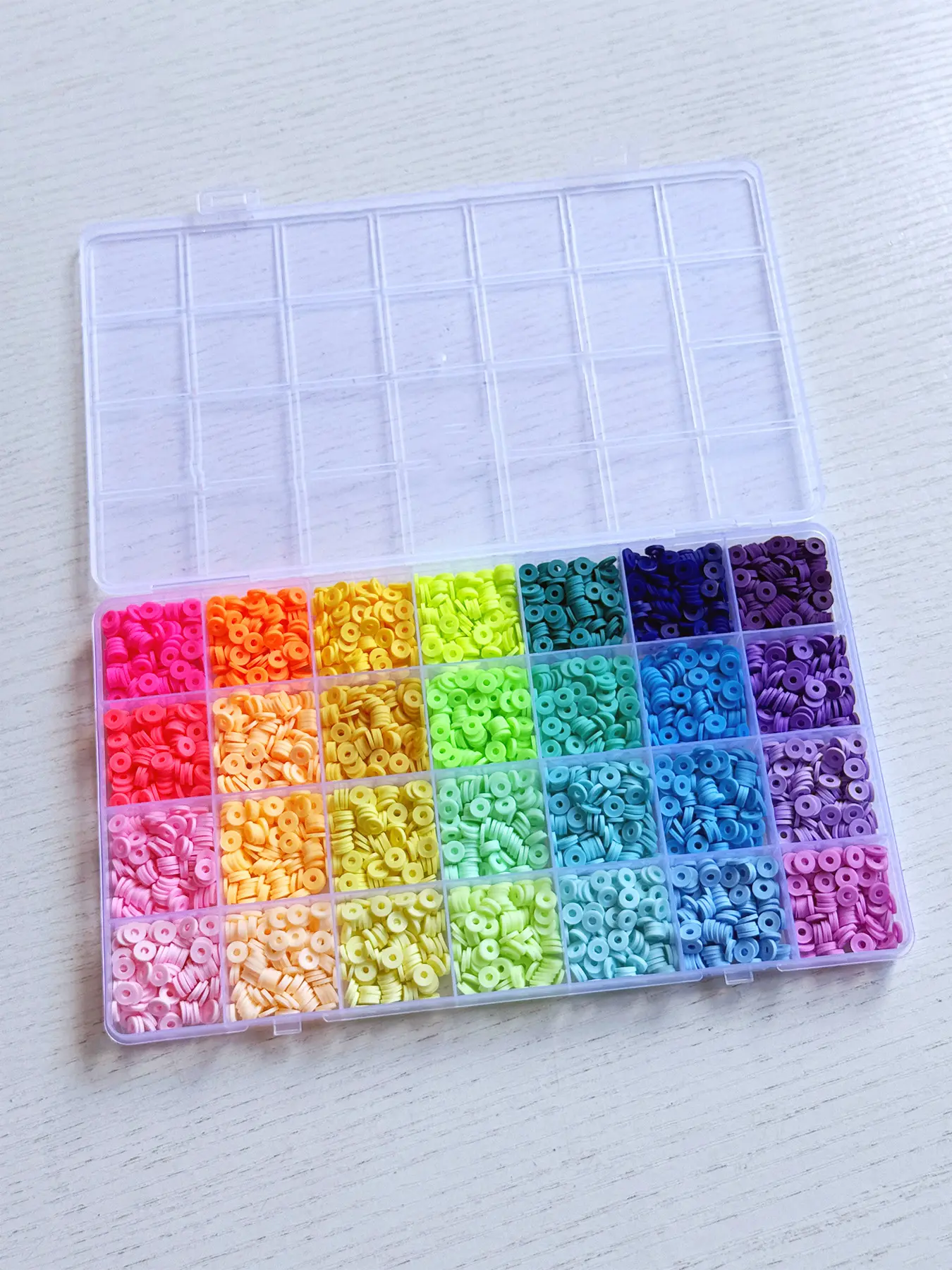 Colorful Clay Beads Friendship Bracelet Beading Making Kit, Bead Kits For Bracelet Making, 3000/3500/4800 Pieces, Polymer Jewelry Set for Teens Girls, DIY Crafts, Diy Mix Beads