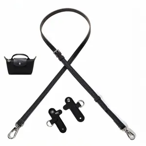 2026 Hot, Solid Color Leather Bag Strap & Bag Hanger, Adjustable Shoulder Strap for Longchamp Mini Handbag, Bag Accessories