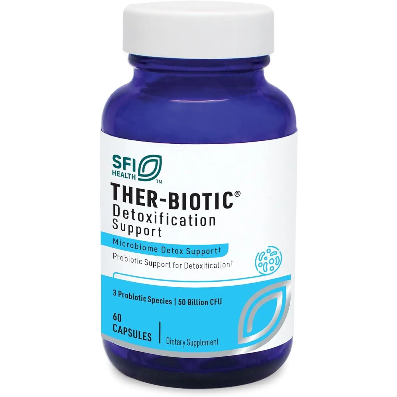 Ther-Biotic Detoxification Support Probiotic - 60 Vegetarian Capsules (Klaire Labs)