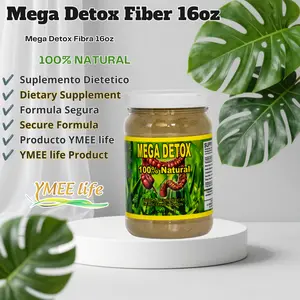Mega Detox 100% Natural Edible Healthcare Fiber Powder - 16 oz Supplement for Intestinal & Colon Cleanse, Digestive Health Support