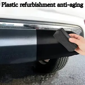 Car Wax Repair Pad, Non-Oil Based, Easy Application, Tire Brightness & Polishing, Thick Single Maintenance Pad, Ergonomic Grip Design