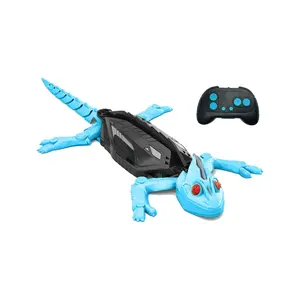 Rechargeable Wall Climbing Gecko Toy Robot, Remote Control Prank Toy for Kids Aged 4+, Requires 2 Aaa Batteries (not Included)