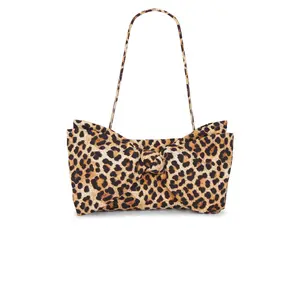 Loeffler Randall Valerie Bow Clutch in Leopard