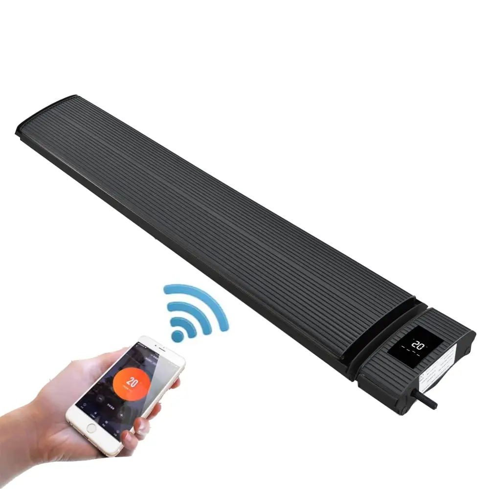RADtec E18Rw Modern Aluminum WiFi Enabled Infrared Radiant Heater - 44' WiFi Smart Controlled (680665953394)