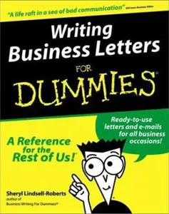 USED-Writing Business Letters for Dummies by Sheryl Lindsell Roberts (Paperback)