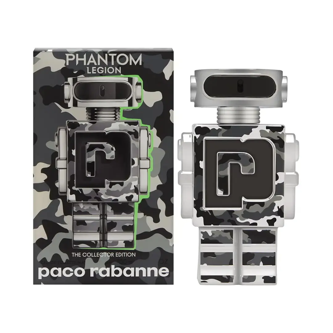 Paco Rabanne Phantom Legion Collector Edition Eau de Toilette For Men 3.4 oz | Limited Edition Men's Aromatic Woody Cologne with Lemon, Lavender & Vanilla
