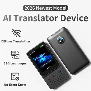 2026 Newest Portable Al Language Translator Device | No Additional Charges | Translation Does Not Require a Signal Source | Translate 138 Languages with WiFi | Translation Multi-Language Touchscreen Translator