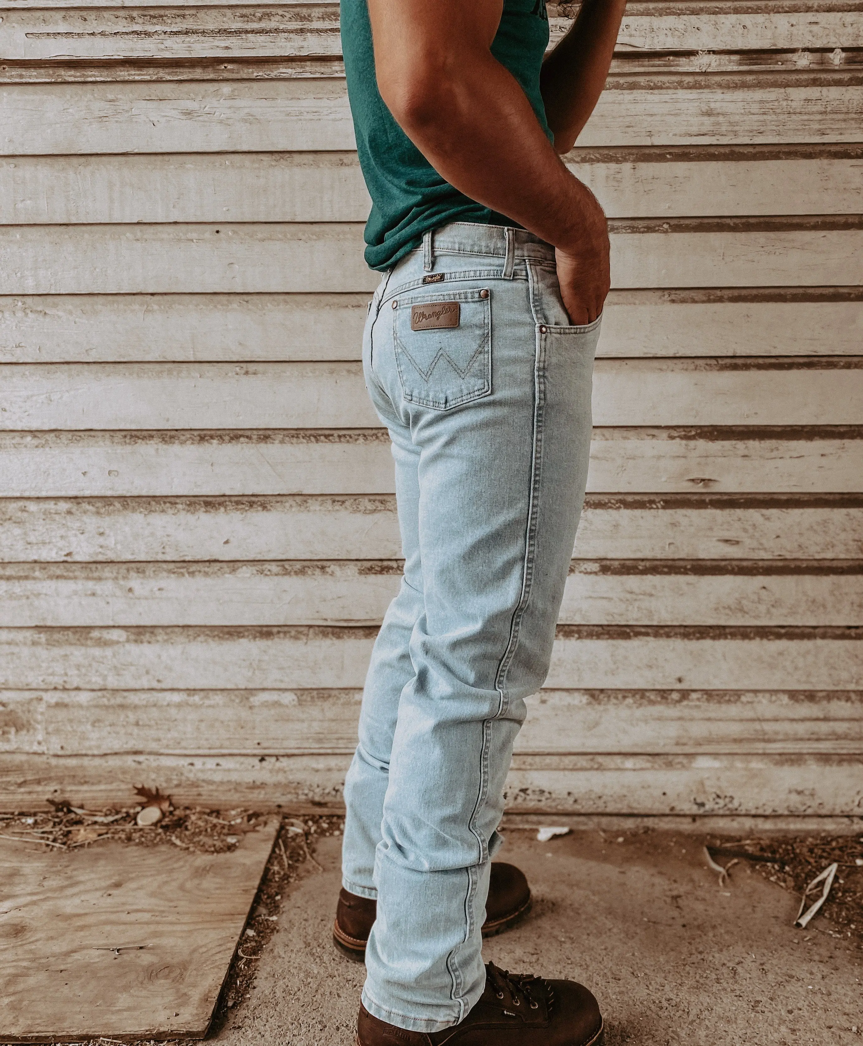 Wrangler Men's Cowboy Cut Original Fit Flex Stretch Denim Jeans - 38X32, Zipper Closure, Cotton-Spandex-Elastane Blend, Western Menswear, Machine Washable