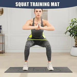 Squat Training , Workout Guide  Auxiliary Pad, Anti-Slip Knee Push-Up Cushion, Supportive Fitness  for Squats and Yoga in Gym Exercise Stretching Gear fabric loop resistance exercise band booty leg elastic resistance band home yoga  squat