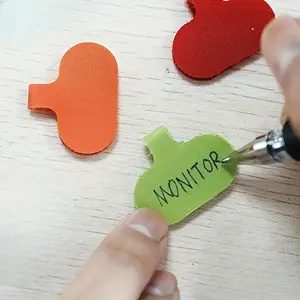 10 Pcs Cable Labels, Cable Ties Reusable with Write-on Label, Wire Labels, Cable Tags and Wire Tags for Cable Management and Organizer for Electronics, Computers and More, Easy Identification