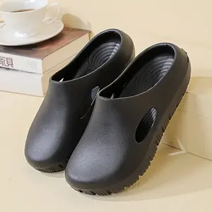 EVA Bread Hole Sandals Anti Slip Lightweight Comfort Slides for Women Men Outdoor Casual Summer Slippers Fashion Breathable Unisex Couples