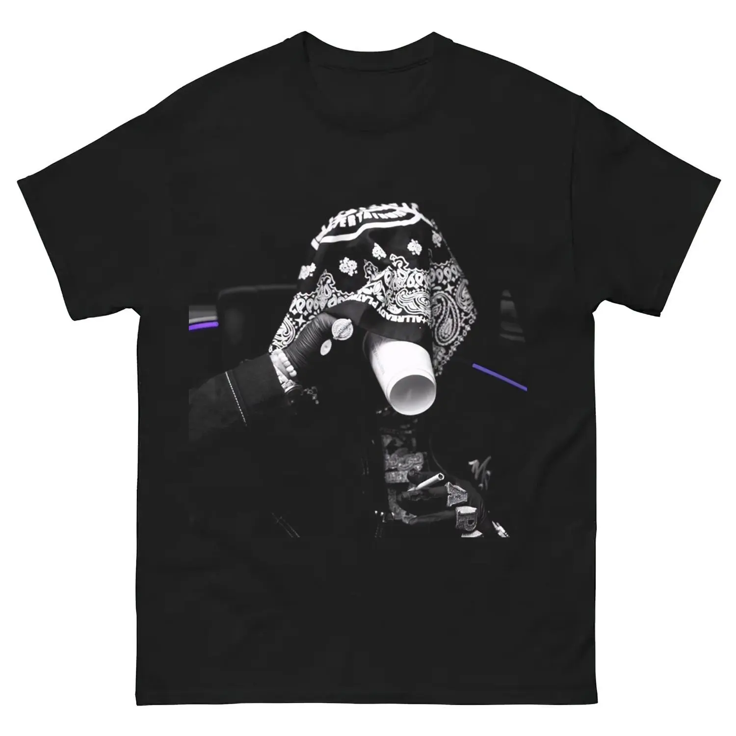 Men's Graphic Print Tshirt, Menswear Short-Sleeve Cotton Round Neck Casual Fitted Top with "Deebaby Stream" Design, Sizes S-5XL, Machine Washable