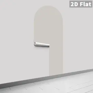 Customizable Art Wallpaper, Curved Panel Design, Easy to Match, Mould-Proof & Moisture-Proof, Ideal for Bedrooms, Corridors, Bars