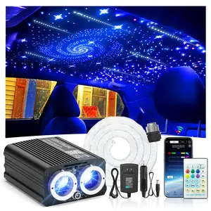 VASTFIRE Starlight Headliner Kit – 1200pcs Twinkle Meteor Fiber Optic Star Lights for Car, Bluetooth APP & Remote Control, RGBW Color Changing, DIY Interior Roof Ceiling Light, Sound Sync LED Kit